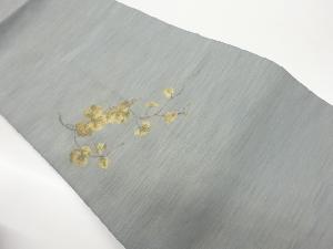 葉に蔦模様織出し名古屋帯